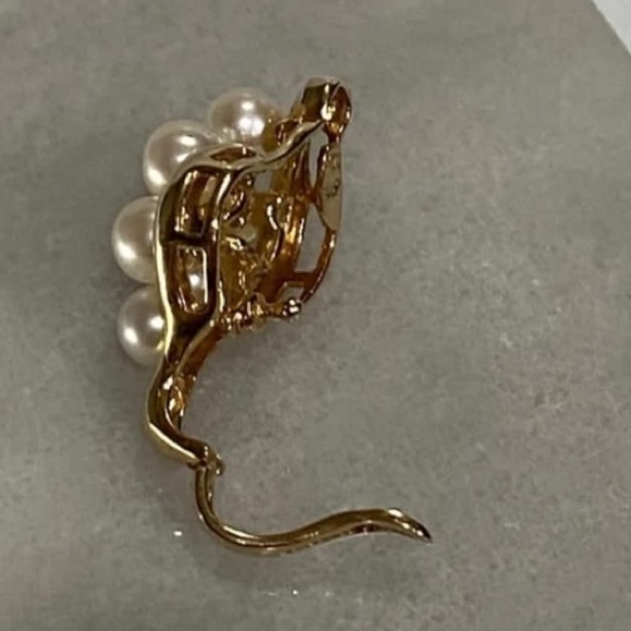 Pearls Diamond and 10 karat real gold pendant - Picture 5 of 12